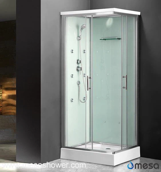 Sistema complet de dutxa de vidre amb safata acrílica