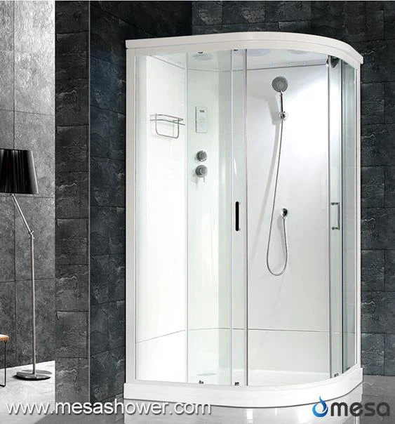 Instal·lació en cantonera R- Sala de cabina de dutxa corredissa de forma