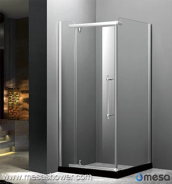 Porta de dutxa pivotant de disseny clàssic d'alta brillantor