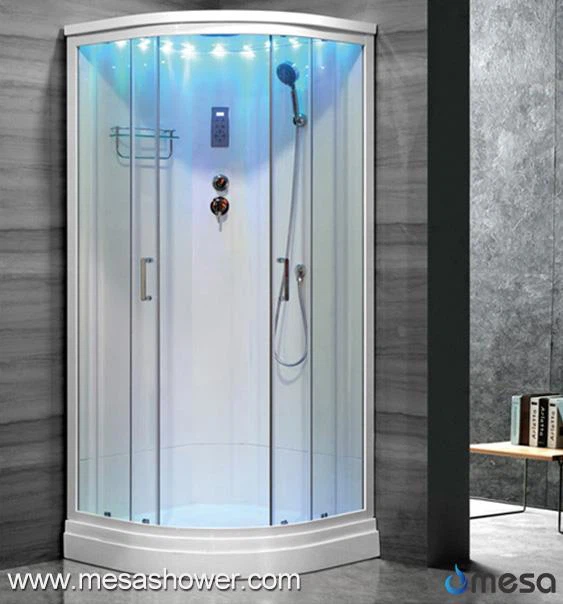 Quadre de dutxa de baixa safata Simpe amb llums d'estrelles de colors