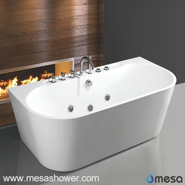 2017 nova arribada peu Oval interior acrílic banyera d'hidromassatge, massatge bany banyera