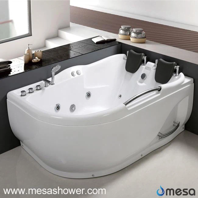 2017 Modern Design Luxury Whirlpool Hydro Massage ABS Corner Banyera Banyera Venda