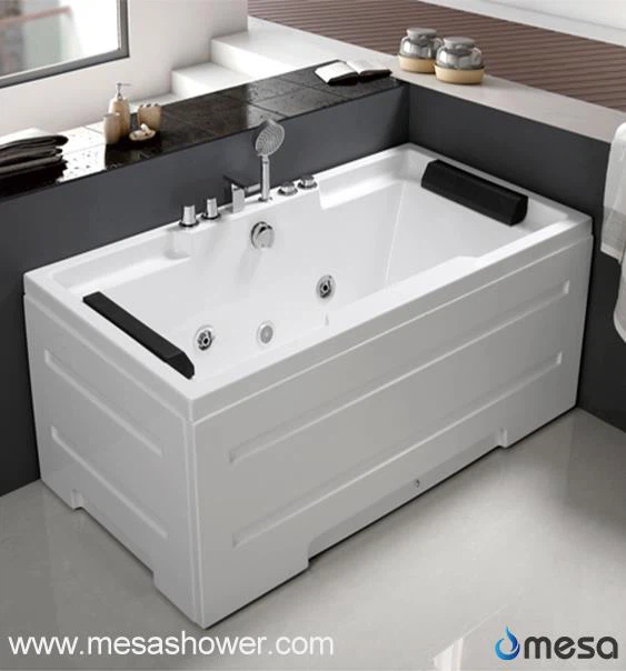 Banyera de massatge amb hidromassatge rectangular acrílic de dues persones