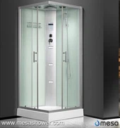 Bany de dutxa de vidre Cubicles amb 2 portes corredisses