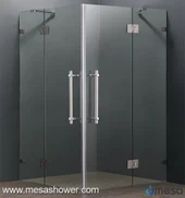 Esclau clar Rectangular Frameless Enclavament amb frontissa Swing Dutxa En venda