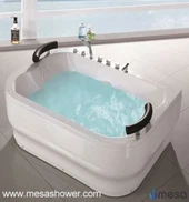 Banyera de massatge rectangular doble gran hidromassatge