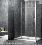 Quadre de dutxa corredisses de vidre transparent plegable de nou disseny en marcs 2017