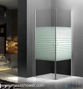 Nou Corner d'estil sense marc de gir Swing Rectangular Walk in Shower enclosure