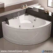 Sector de cantonada de fibra de vidre acrílica Hot Tub Massatge Jetted Banyera d'hidromassatge Bany amb preu barat a la venda