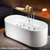 Bany d'hidromassatge d'estil contemporani banyera d'hidromassatge Jetted Banyera d'acrílic bany independent per a la venda