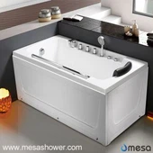 Racó de disseny simple Massatge hidromassatge rectangular Jetted Bany de bany acrílic per a la venda