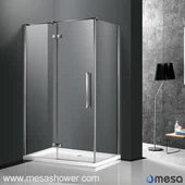 Racó de disseny Rectangle forma Carcassa de dutxa sense marc amb porta articulada
