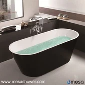 Forma ovalada acrílica amb forma de tub profunda - Llenceria de luxe