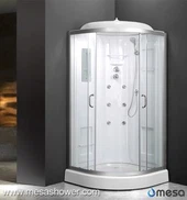 Habitació acrílica blanca i vidre temperat amb porta corredissa