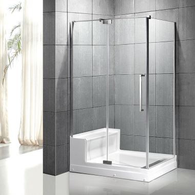 Pivot Corner Shower Cabinet en venda amb Seat