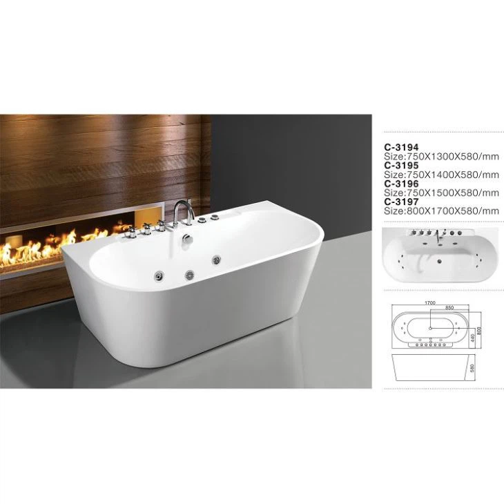 Banyera d'hidromassatge per a la venda