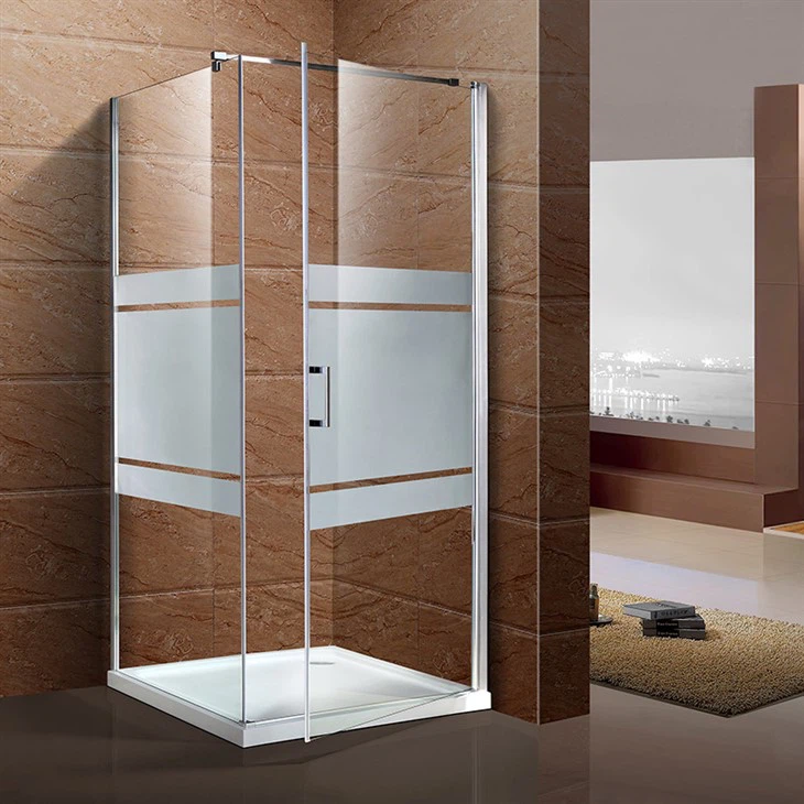 Porta de vidre de bany sense marc