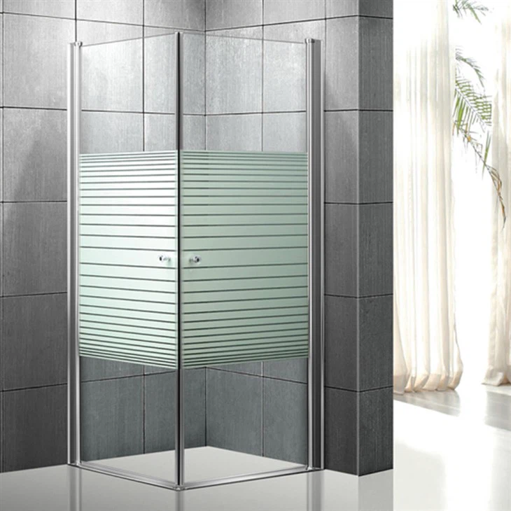 Quadrat de dutxa amb forma quadrada sense marc